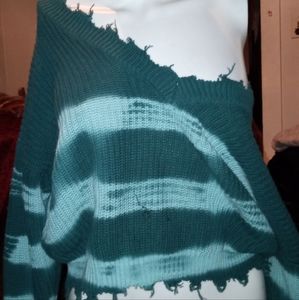 Over the shoulder sweater